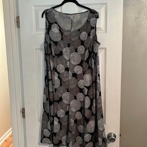 Dress Barn Floral Sleeveless Dress, Size 16